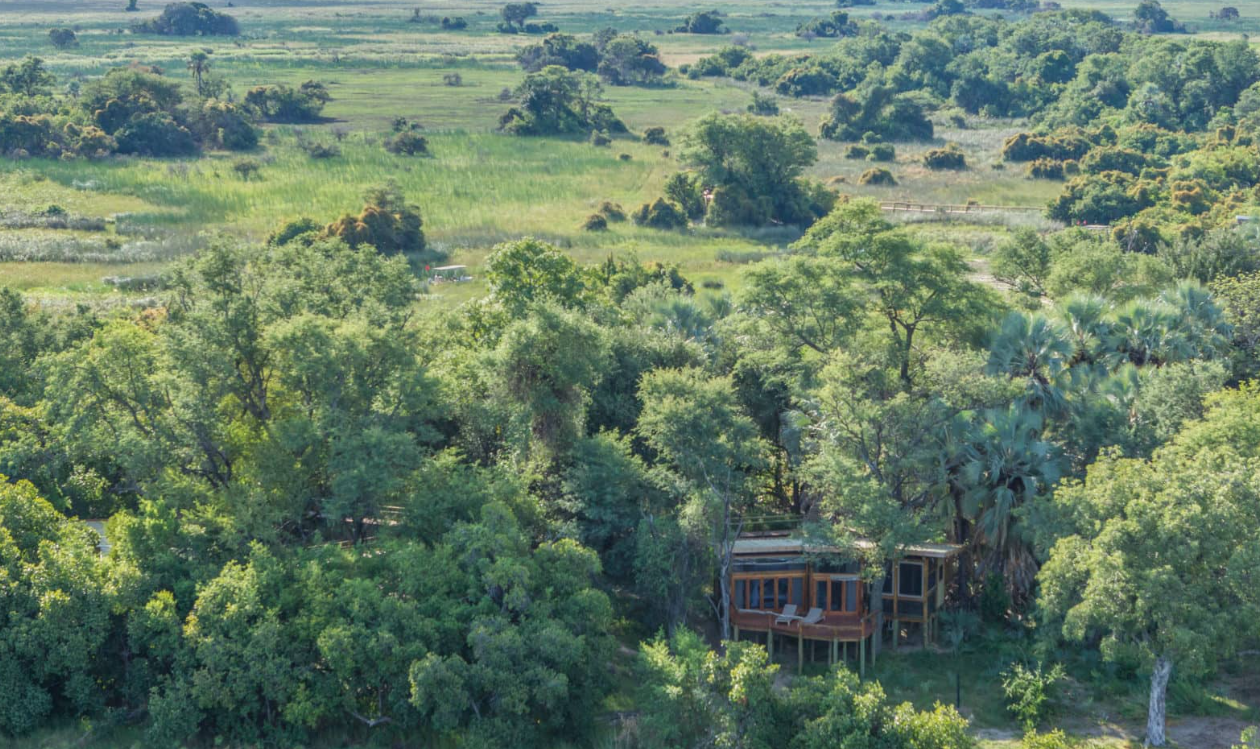 Camp Okavango lies on the remote Nxaragha Island at the heart of the permanent Okavango Delta, offering a year-round water wilderness experience. The experience is all in the name, this is a quintessential Okavango water safari experience with the traditional mokoro rides, boating and walking in a beautiful environment.